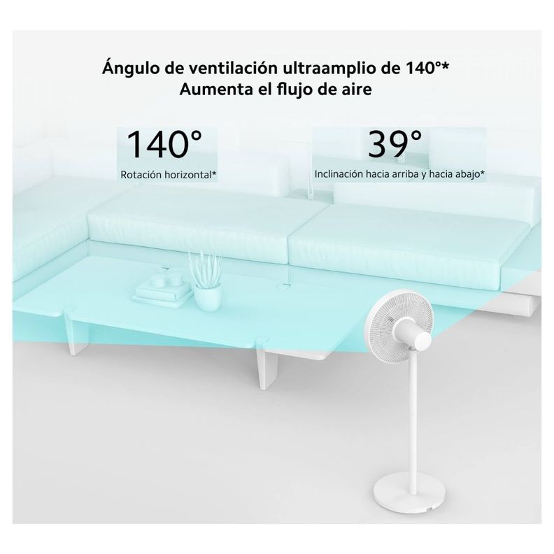 Xiaomi Ventilador Inteligente Mi Smart Standing Fan 2 EU Blanco-5