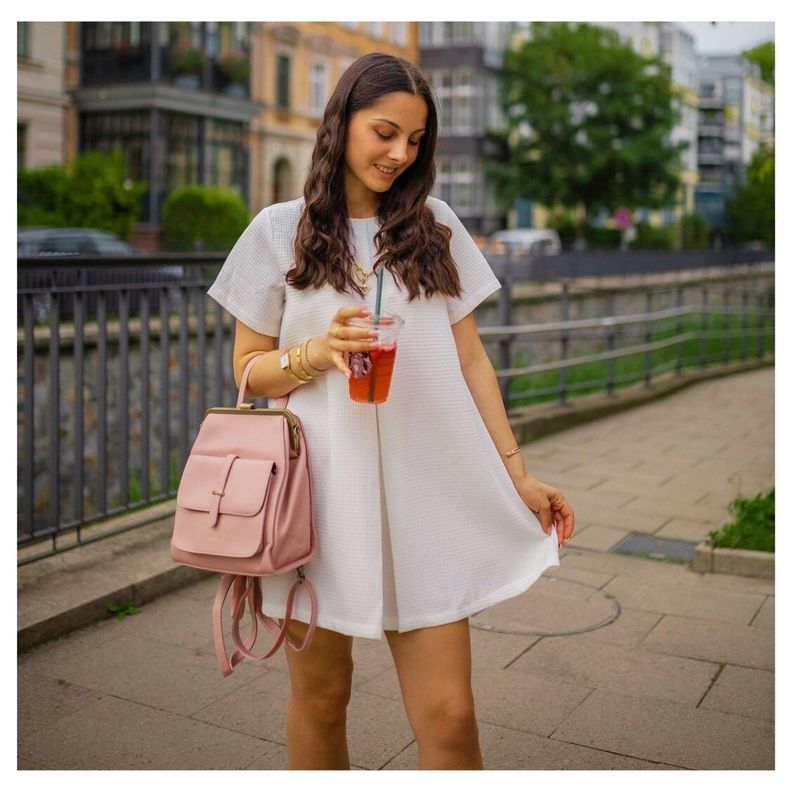 Ecosusi Mochila & Bolso Casual SHORTY - Rosado Millennial-5