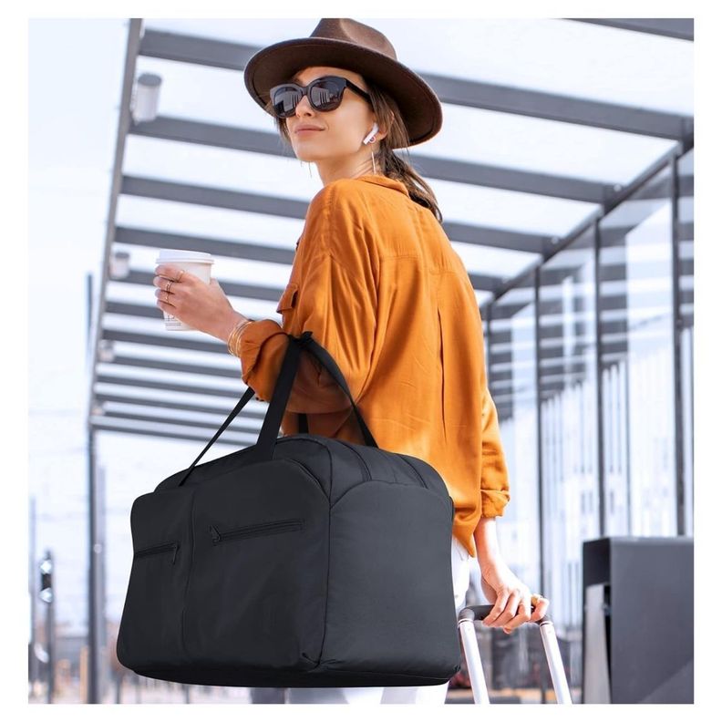 Bagsmart Bolso de Mano para Viajes Two-Zone con Neceser 17.3" - Negro-2