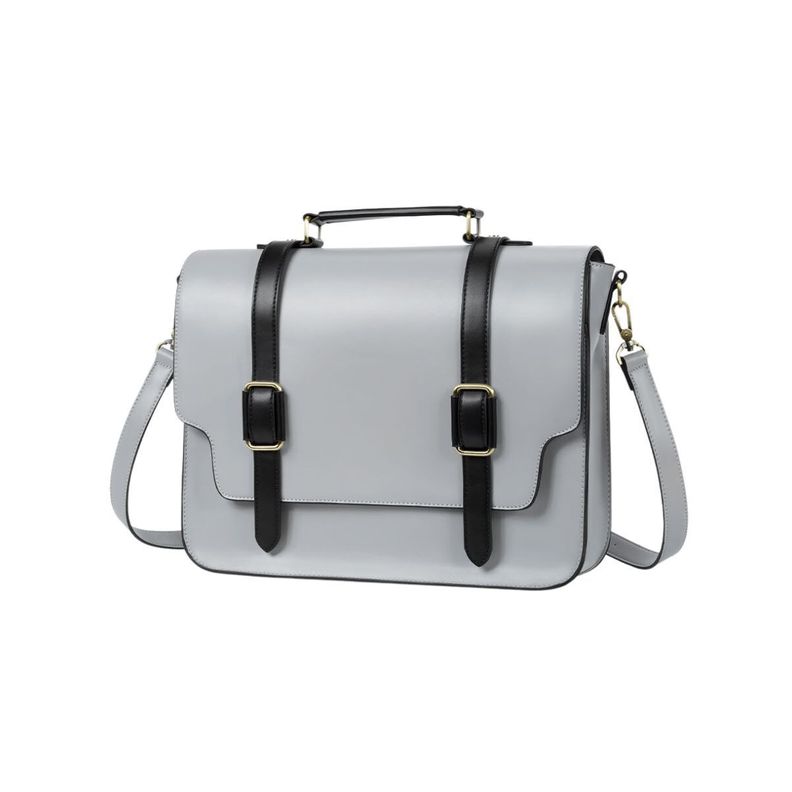 Ecosusi Maletín y Mochila Unisex CHARLIE 14" Gris-1