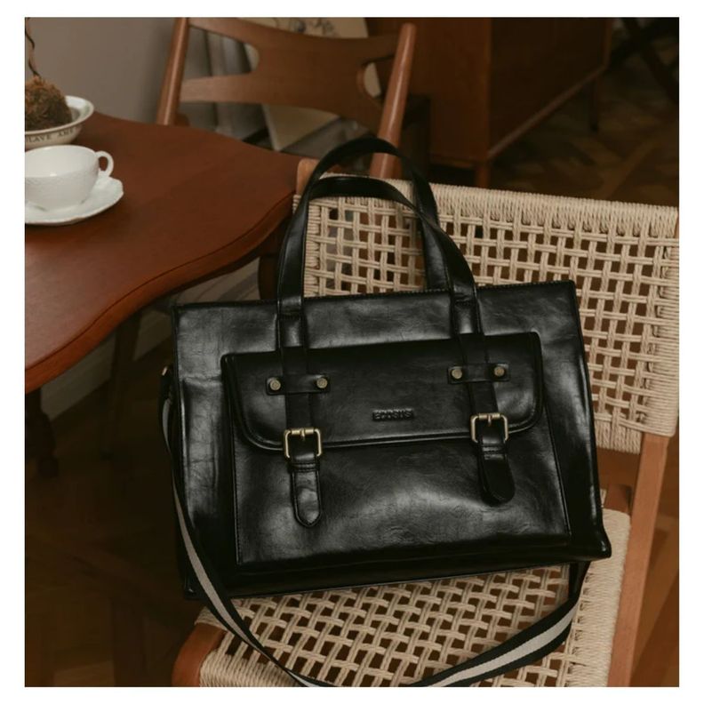 Ecosusi Bolso Tote Olivia para notebook 15.6" - Negro-7