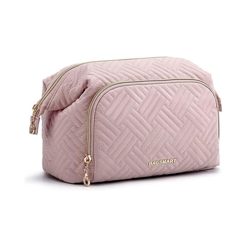 Bagsmart Estuche Cosmetiquero Tejido - Rosado-0