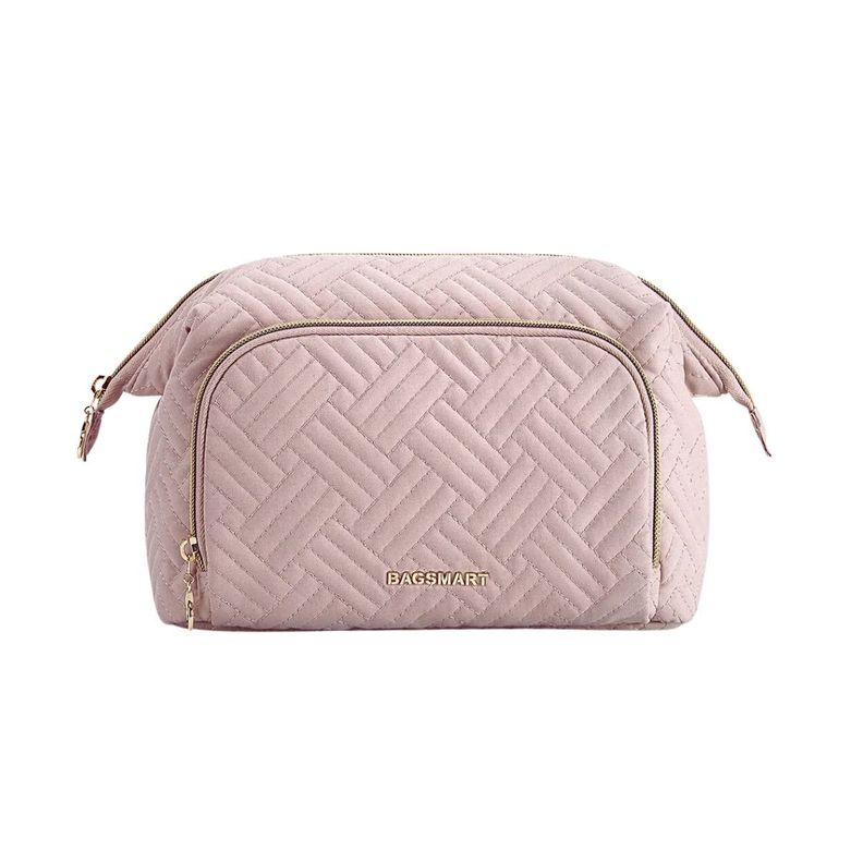 Bagsmart Estuche Cosmetiquero Tejido - Rosado-1