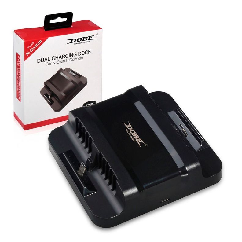 DOBE - Base de carga doble para Nintendo Switch TNS-853A-4