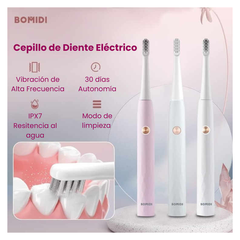 Bomidi Cepillo de Dientes Eléctrico USB T501 Blanco-4