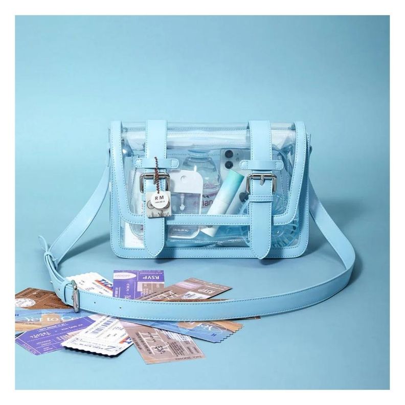 Ecosusi Bolso Mensajero Jane para Tablet 10.2” - Azul Transparente-1