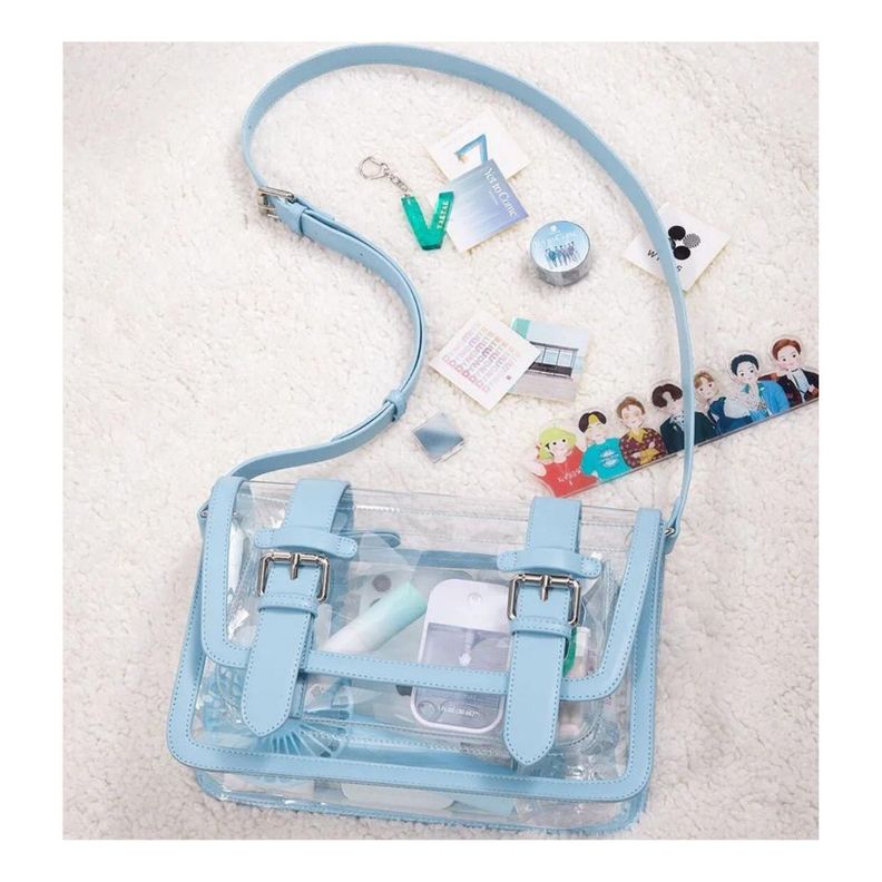 Ecosusi Bolso Mensajero Jane para Tablet 10.2” - Azul Transparente-4