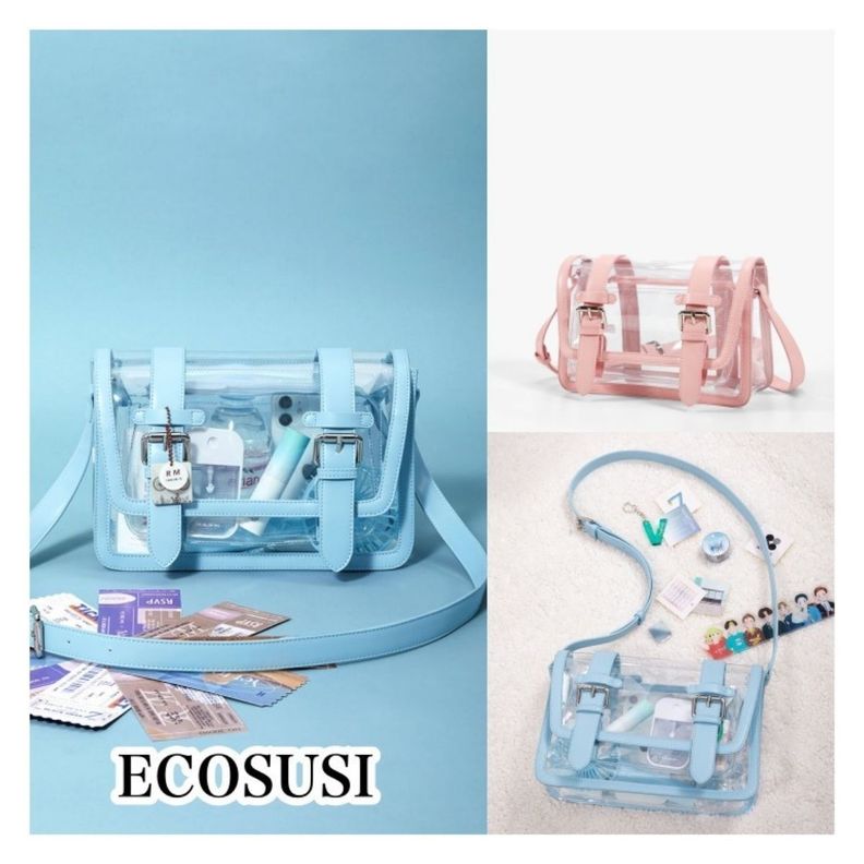 Ecosusi Bolso Mensajero Jane para Tablet 10.2” - Azul Transparente-5