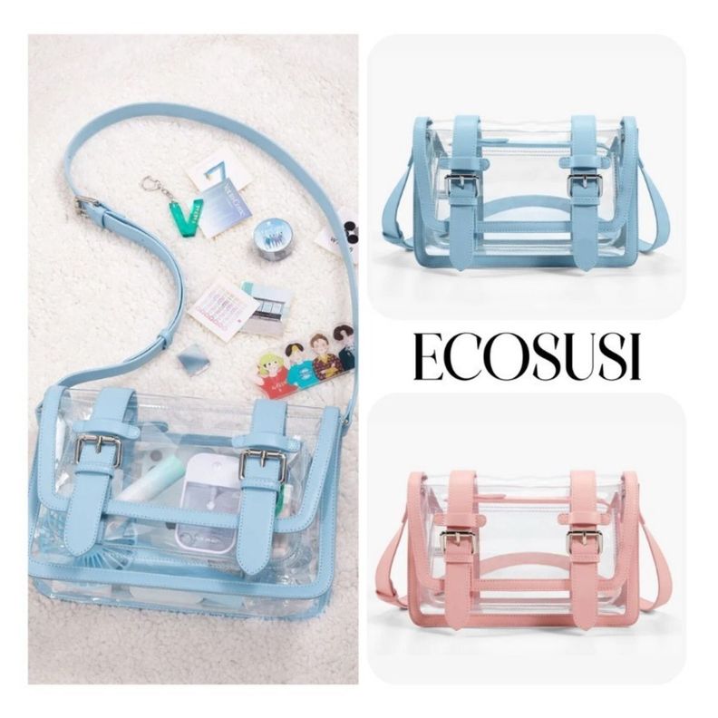 Ecosusi Bolso Mensajero Jane para Tablet 10.2” - Azul Transparente-7