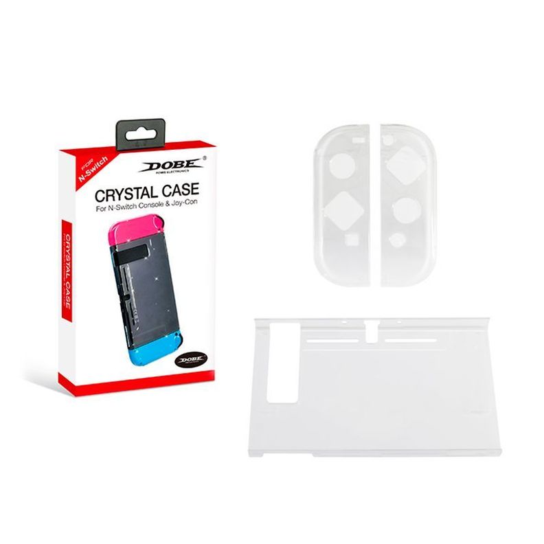 DOBE - Carcasa transparente para Nintendo Switch TNS-1710-1