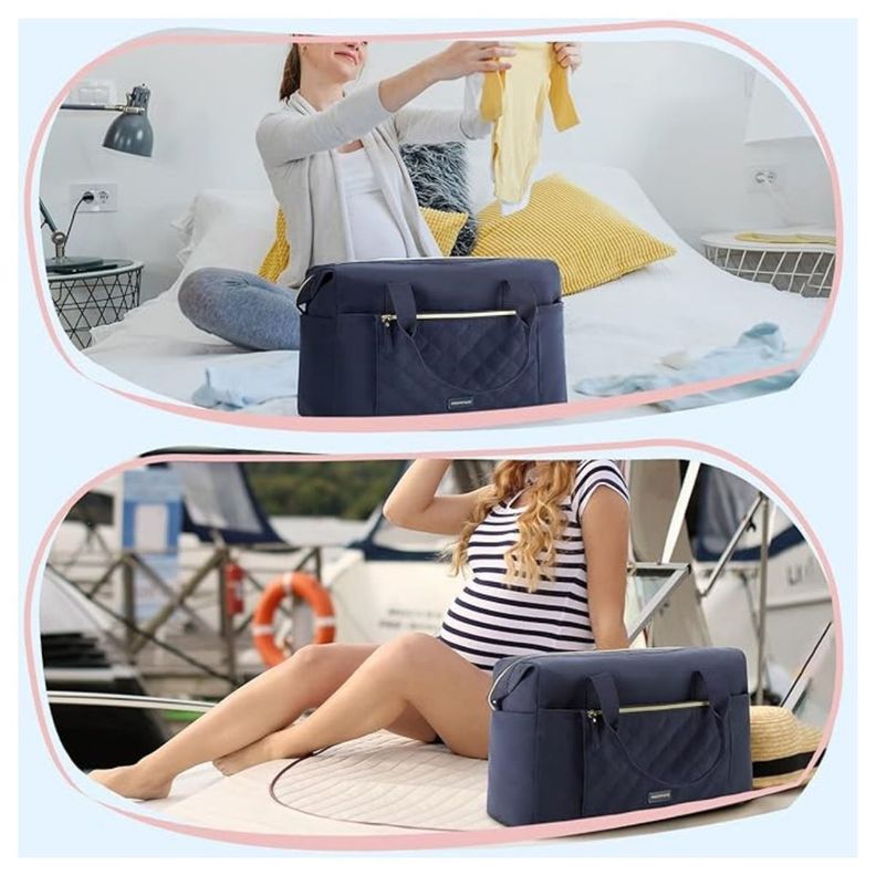 Mommore Bolso Maternal para Hospital Set 4 Piezas 39L - Azul-3