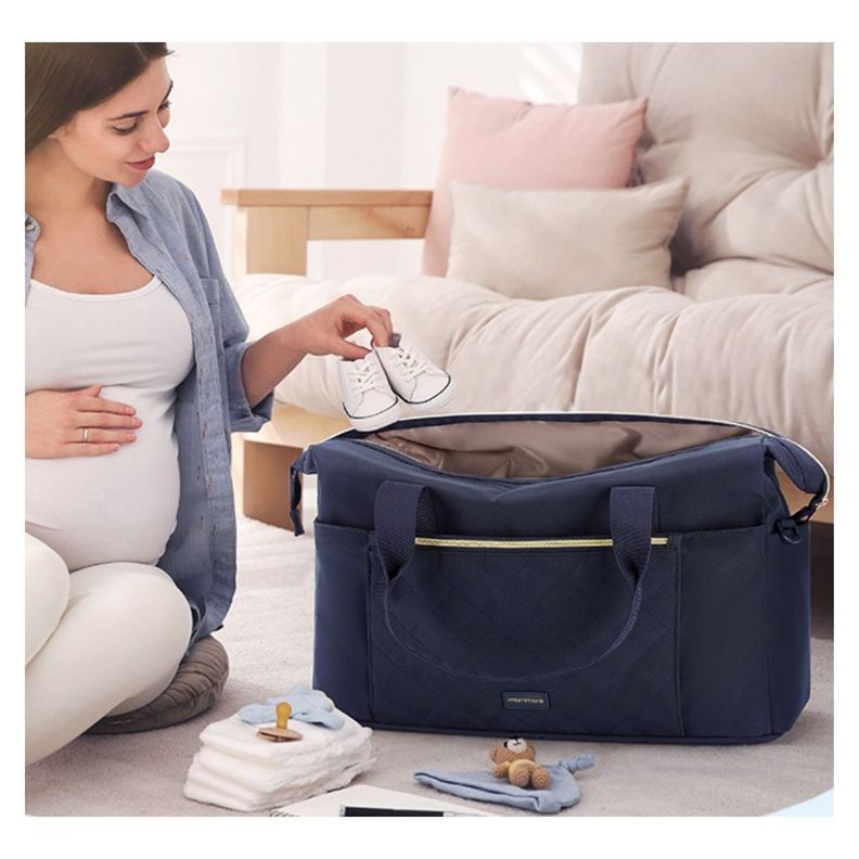 Mommore Bolso Maternal para Hospital Set 4 Piezas 39L - Azul-6