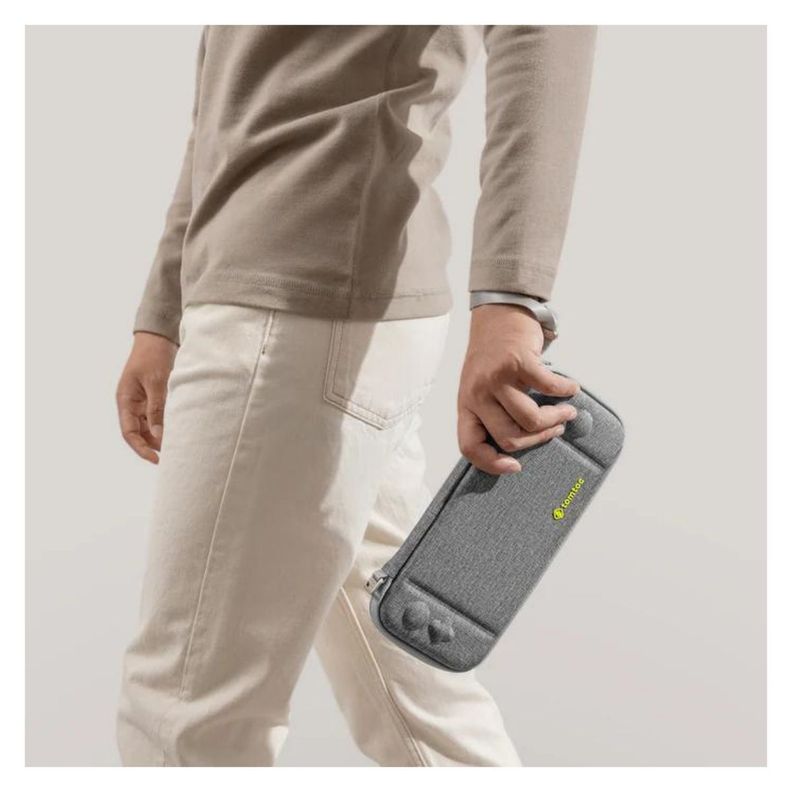 Tomtoc Estuche Ligero FancyCase-G05 Nintendo Switch Oled Gris-5