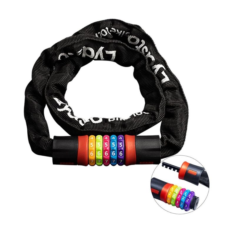 Lydsto Candado de Cadena para Bicicletas Rainbow Lock 5 dígitos-0