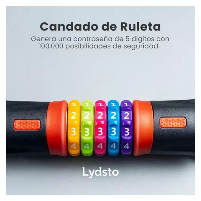 Lydsto Candado de Cadena para Bicicletas Rainbow Lock 5 dígitos-1