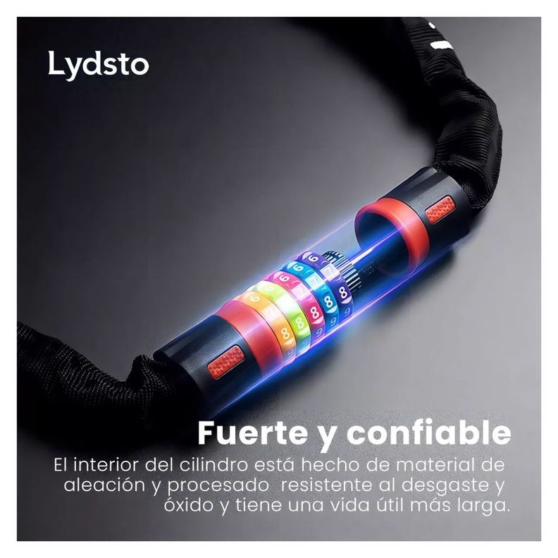 Lydsto Candado de Cadena para Bicicletas Rainbow Lock 5 dígitos-3