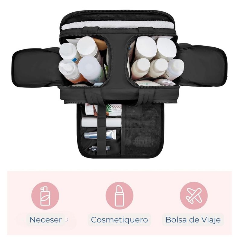 Bagsmart Neceser Multifuncional Zora Spacesaver 4 en 1 - Negro-5