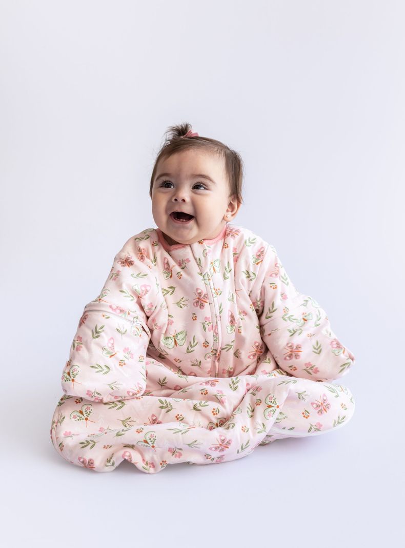 Saco de dormir bebe TOG 2.5 gota con mangas removibles rosa Rosado Claro 0 a 6 Meses