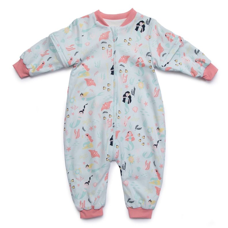 Saco dormir bebe con pies TOG 0.5 Sirena Saquito bebe guagua Celeste 1-2 Anos
