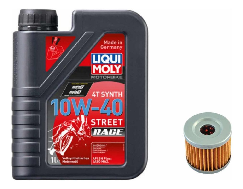 Kit Mantencion Moto Suzuki Gs 150r (liquimoly Full + Filtro) Negro 25