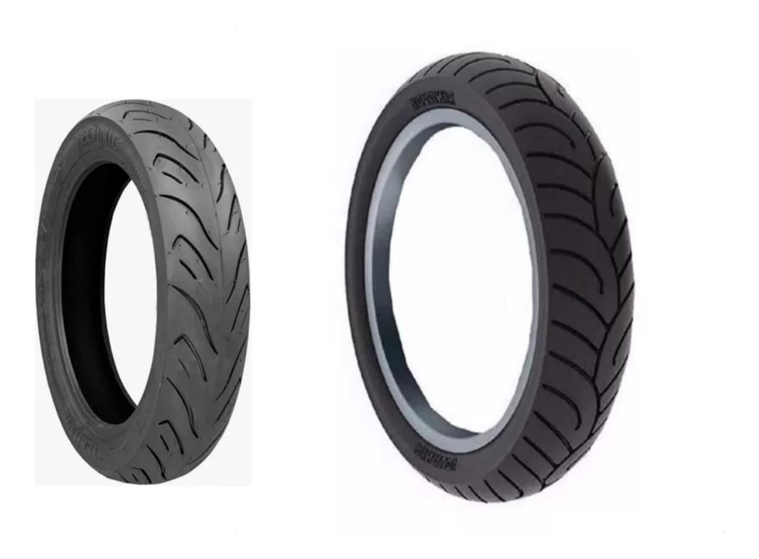Pack 2 Neumaticos Moto 3.50-10 - 90/90/12 Scooter - Bicimoto