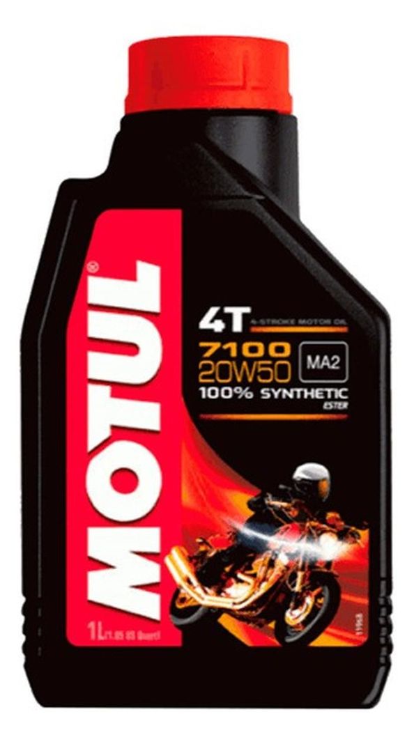 Aceite Moto Y Cuatriciclos Motul 20w 50 Full Sintetico 4t 1l Negro 15