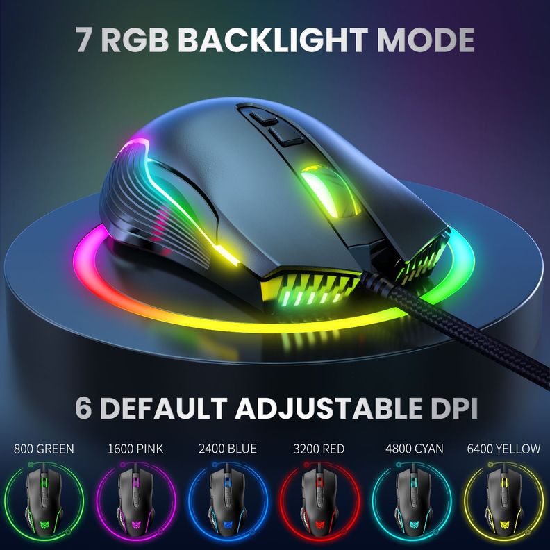 Mouse  Gamer Onikuma  Cw905 Black-4