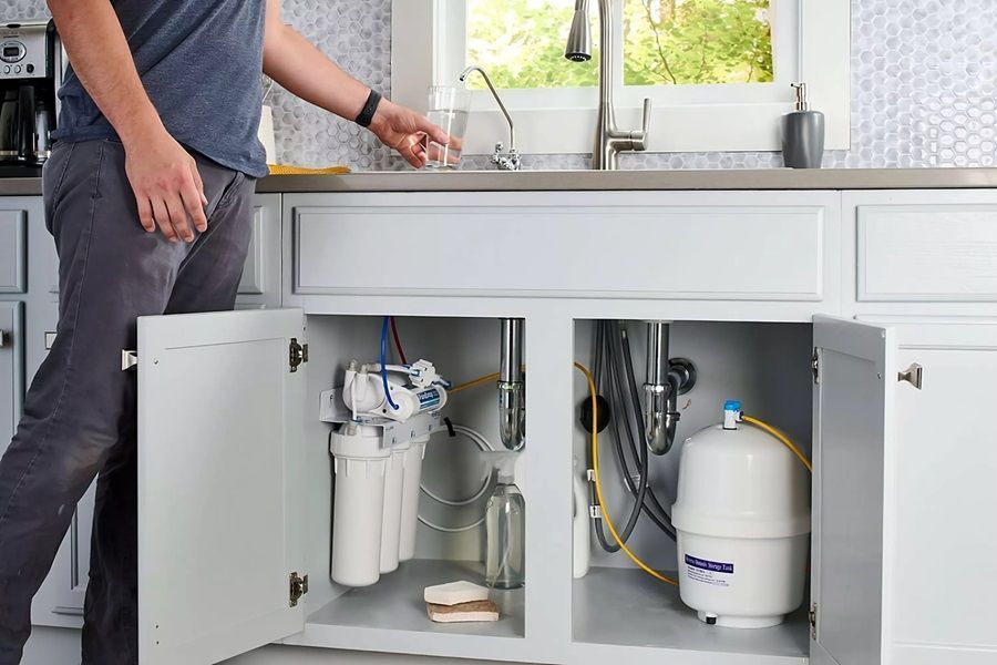 Purificador de Agua por Osmosis Inversa 5 etapas con bomba-1