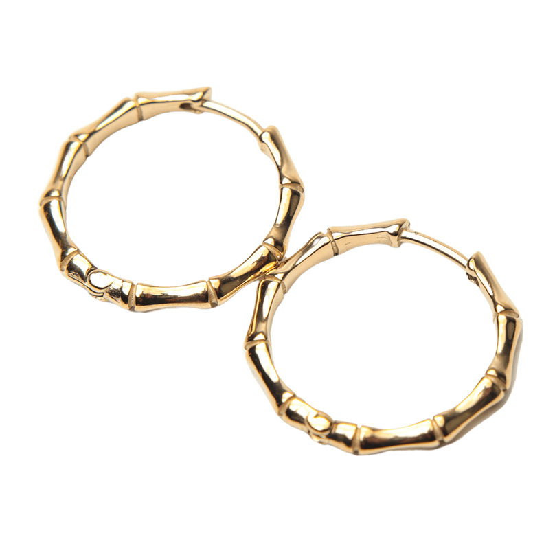 AROS BAMBU ORO LAMINADO 18K ZO-0