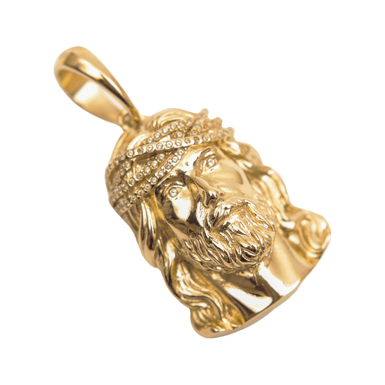 Colgante Rostro Jesús Oro Laminado 18k-0
