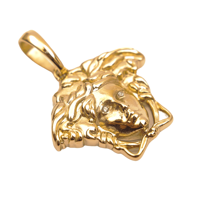 Colgante Rostro Medusa Oro Laminado 18k-0
