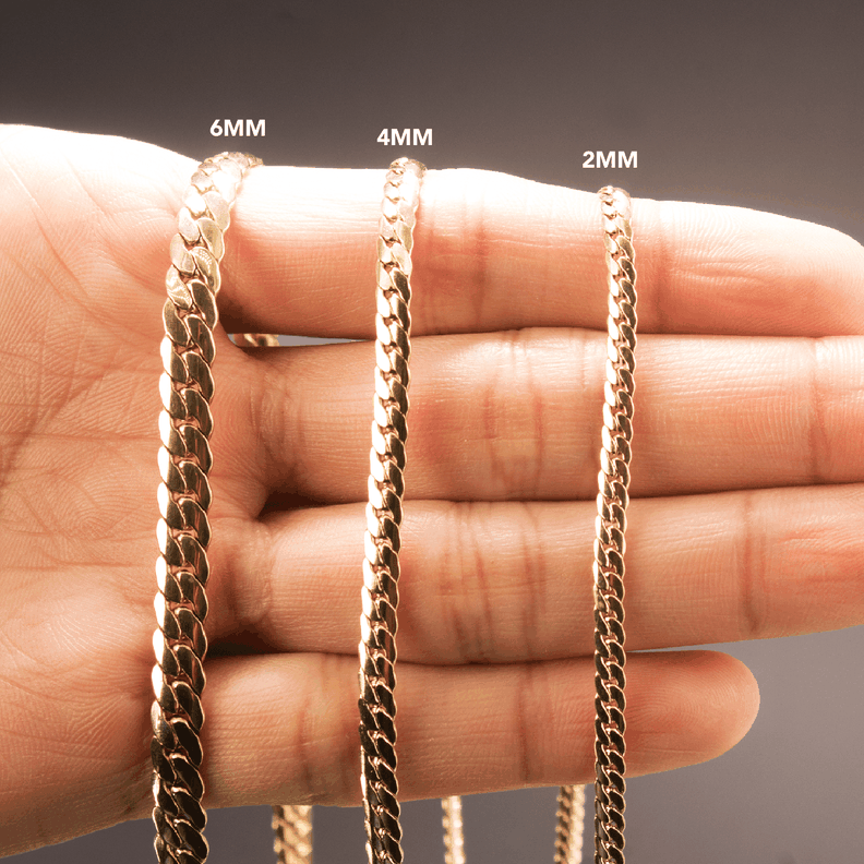 Cadena Serpiente Lisa 6mm/45cm broche plano liso Oro Laminado 18k-1