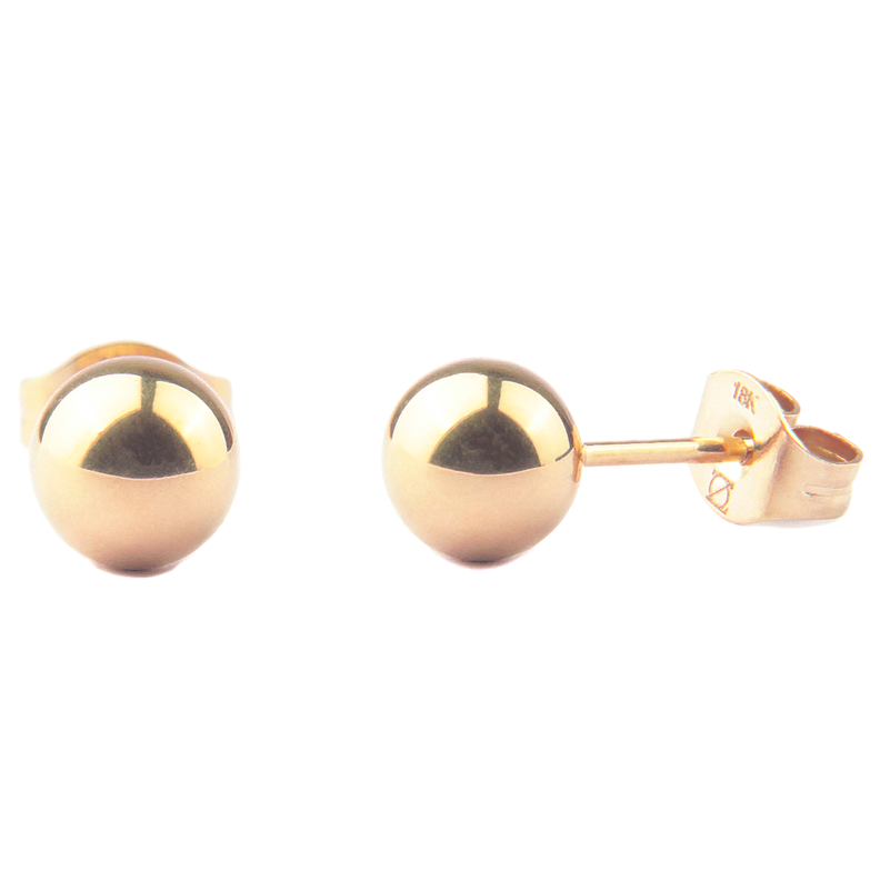 AROS BALIN 6MM ORO LAMINADO 18K ZO-0