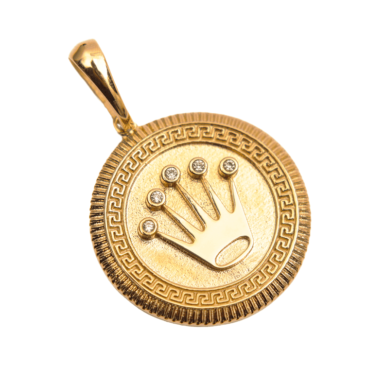 Colgante Corona Oro Laminado 18k-0