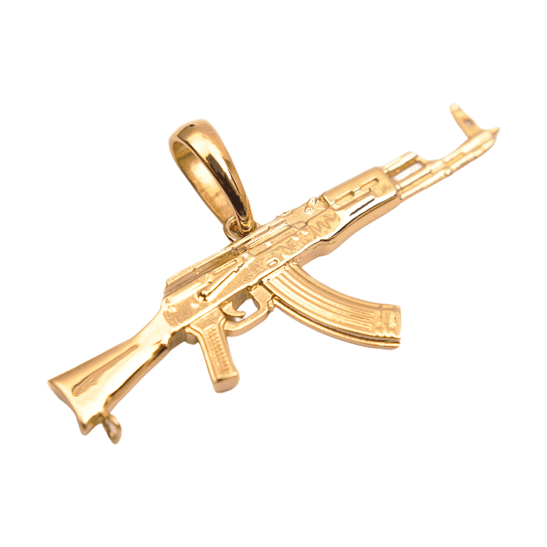 Colgante Ak 47 Oro Laminado 18k-0