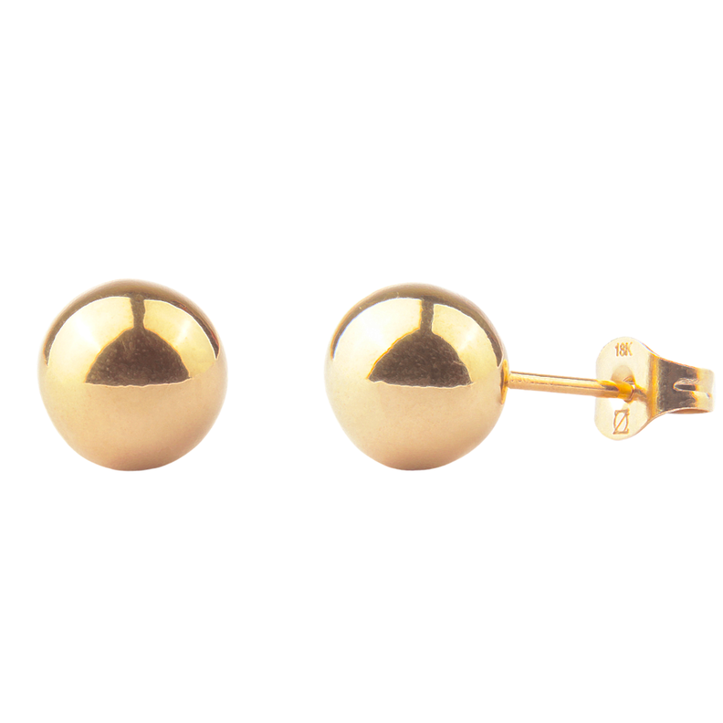 AROS BALIN 8MM ORO LAMINADO 18K ZO-0
