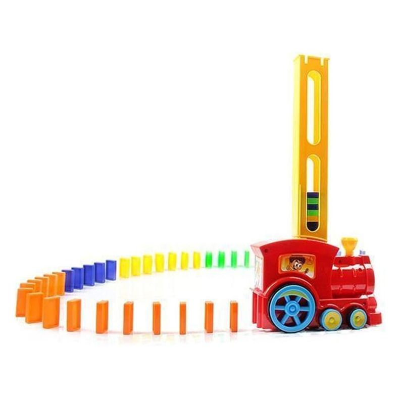 Juguete de Tren Dominó Juguete Acomodador Bloque-0