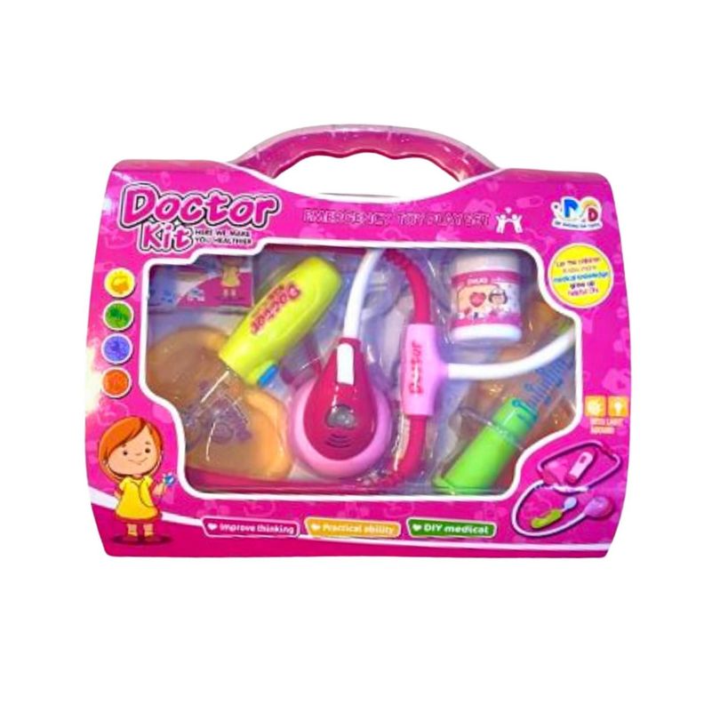 Maleta Maletin Doctor Grande Set Doctora Juguete-1