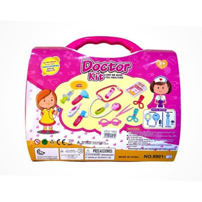 Maleta Maletin Doctor Grande Set Doctora Juguete-2