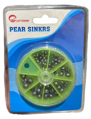 Juego Plomos De Pesca Piezas + Caja Organizadora-0