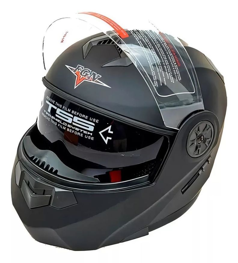 Casco Abatible Con Lente Y Gafas Polarizadas M Dbg1329-0