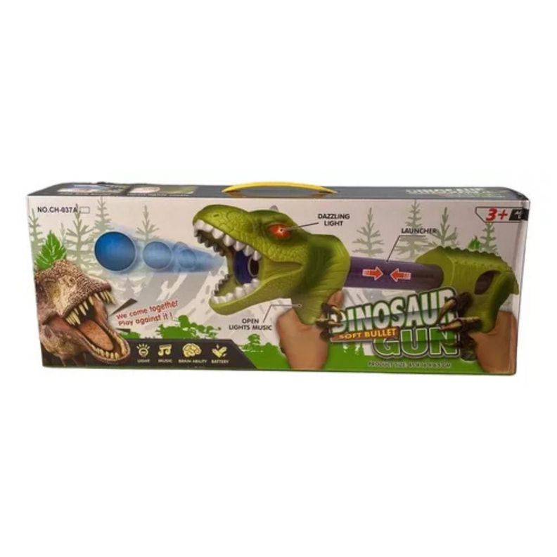 Dinosaurio Lanza Bolas Juguete Lanzador Forma Dinosaurio-1