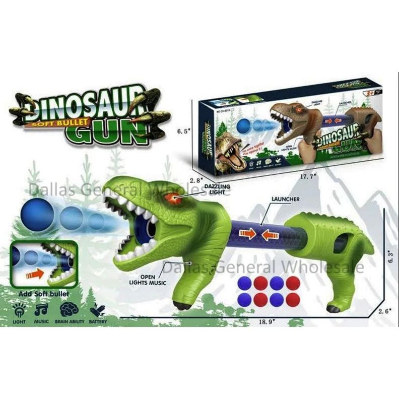 Dinosaurio Lanza Bolas Juguete Lanzador Forma Dinosaurio-2