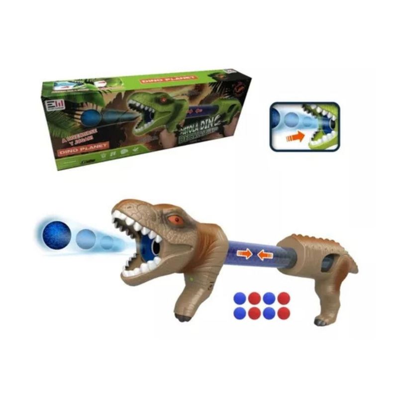 Dinosaurio Lanza Bolas Juguete Lanzador Forma Dinosaurio-3