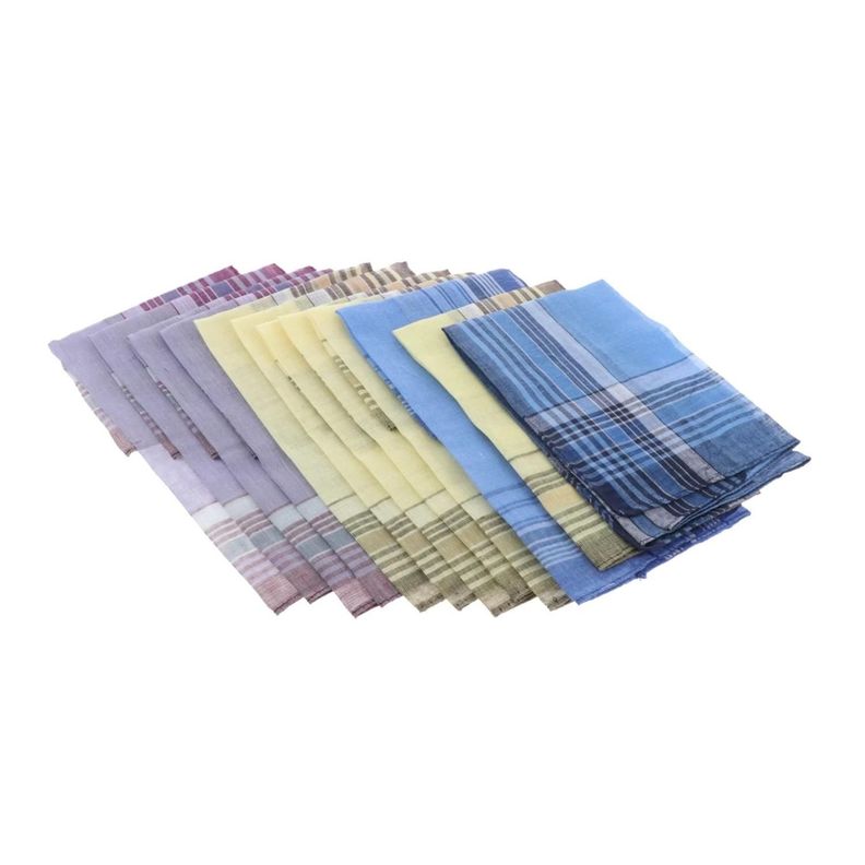 Pañuelos Algodón Multicolor Para Hombre Pack De 12und-1
