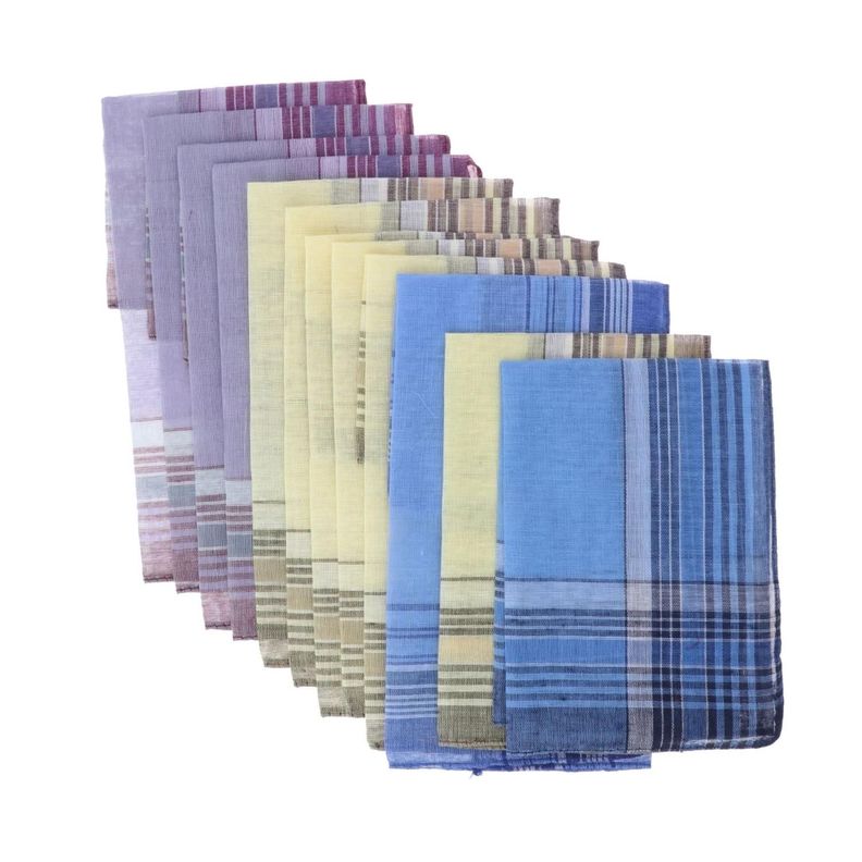 Pañuelos Algodón Multicolor Para Hombre Pack De 12und-3