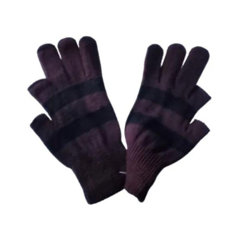 Guantes De Invierno Lana Sin Dedos Pulgar E Índice-1