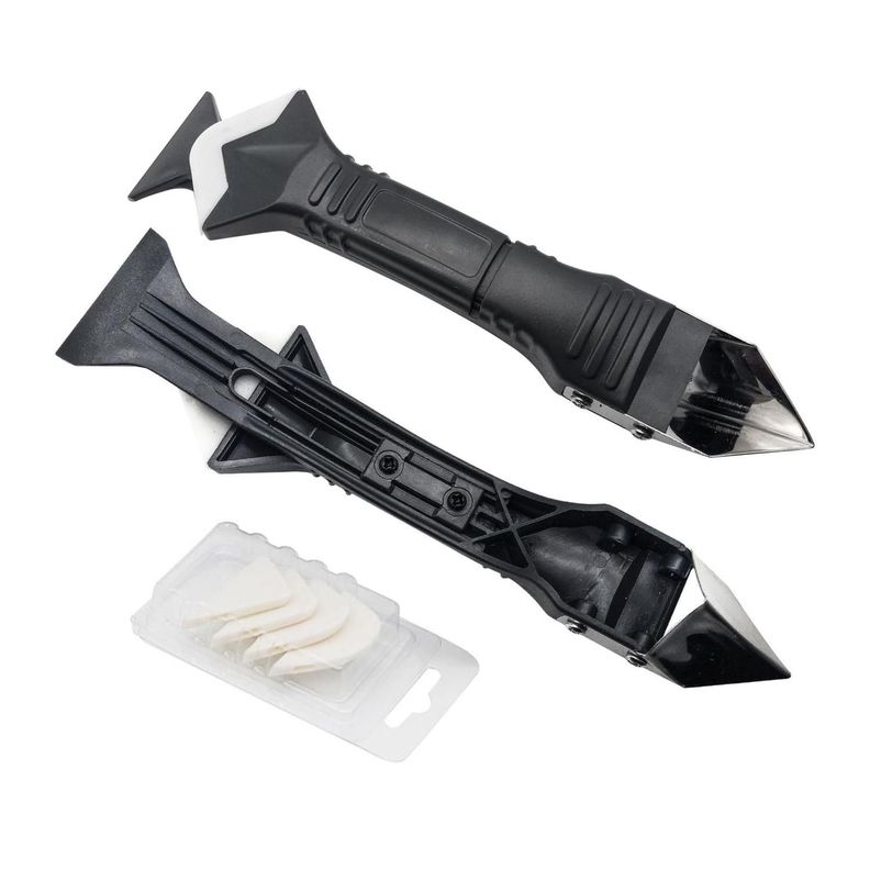 Silicona Resistente Removedor De Sellador Herramienta Negro