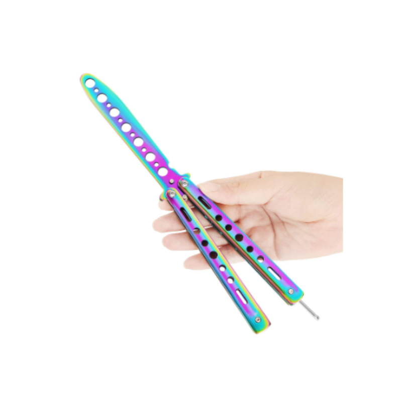 Cuchillo Navaja Mariposa Cuchillo - Practica Sin Filo-1