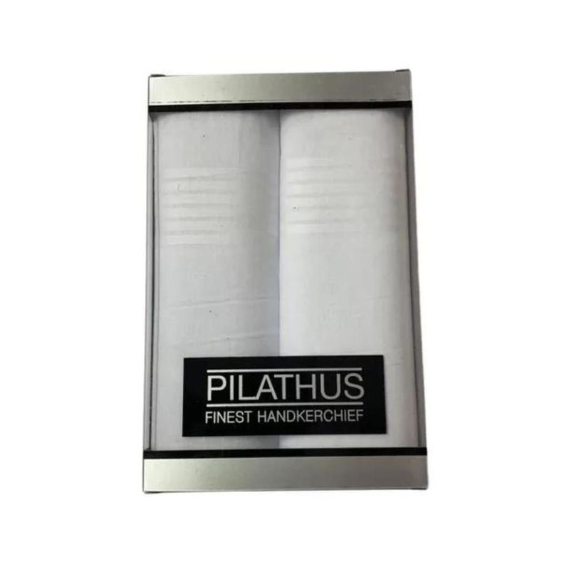Pañuelos Blancos Algodón Pilathus Caja (2) Unidades-0